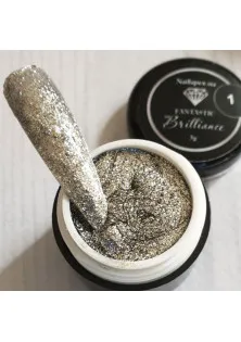 Гель-краска Бриллиант серебряная Brilliance №1 в Украине