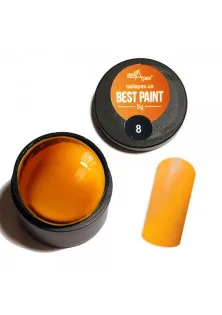 Гель-фарба для нігтів помаранчева Best Paint №8 в Україні