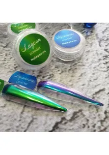 Скляна втирка Єдиноріг Lagoon Powder за ціною 150₴  у категорії Товари для манікюра та педикюра Тип Втирка для нігтів