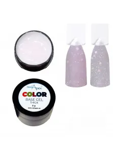 Купить Nailapex Цветная база с блестками Нежность Color Base Gel №6 выгодная цена