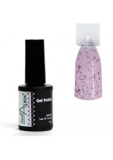 Купити Nailapex Гель-лак для нігтів Тендітний рожевий з чорною крихтою Nailapex №454 вигідна ціна