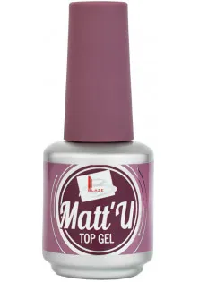 Матовий топ для гель-лаку Matt'U Top Gel, 12 ml за ціною 179₴  у категорії Топи для гель-лаку Класифікація Професійна