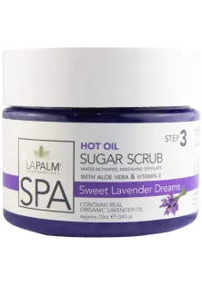Купити La Palm Цукрово-олійний скраб Sugar Scrub Lavender Purple з алое вера та вітаміном Е вигідна ціна