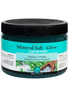 Масляно-солевой скраб для ног Mineral Salt-Glow Spearmint Eucalyptus с алоэ вера и витамином Е в Украине