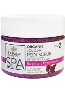 Купити La Palm Гелевий скраб для ніг Pedi-Gel Scrub Raspberry Pomegranate з екстрактом морських водоростей вигідна ціна