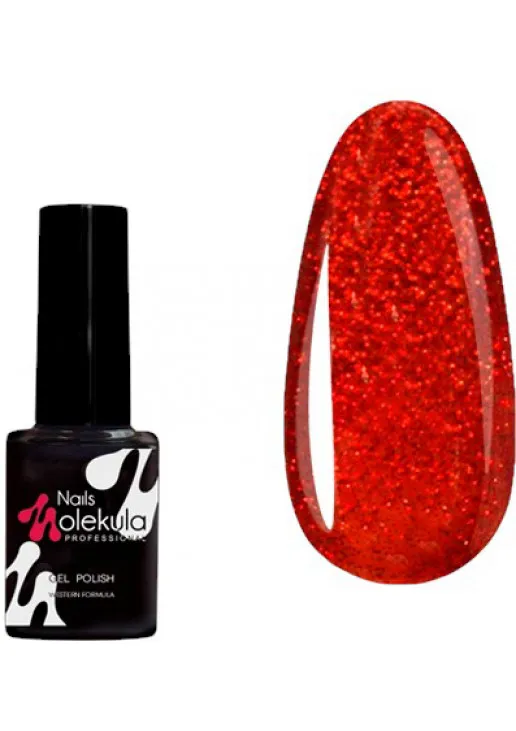 Гель-лак для ногтей Красное мерцание Nail Gel Polish №005, 6 ml - фото 1