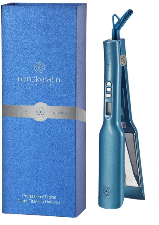 Випрямляч для волосся NKS Titaniun Flat Iron Blue - фото 1