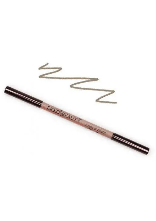 Стійкий олівець для брів із щіточкою Світло-коричневий Eyebrow Pencil Light Brown - фото 1