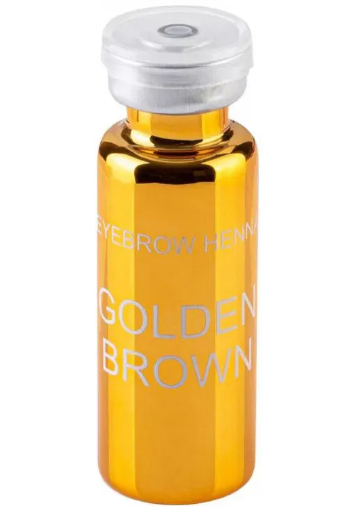 Хна для брів Золотисто-коричнева Eyebrow Henna Golden Brown - фото 1