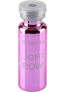Хна для брів Світло-Коричнева Eyebrow Henna Light Brown за ціною 178₴  у категорії Професійні засоби для брів Призначення Фарбування