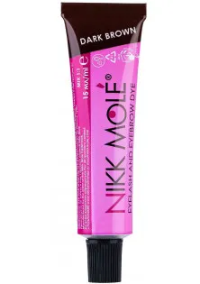 Купить Nikk Mole Краска для бровей и ресниц Eyebrow And Eyelash Dye Dark Brown выгодная цена