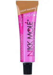 Купить Nikk Mole Краска для бровей и ресниц Eyebrow And Eyelash Dye Light Brown выгодная цена