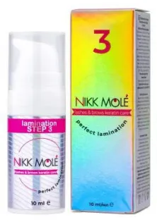 Засіб для ламінування брів і вій Perfect Lamination Step №3 Lashes & Brows Keratin Care за ціною 186₴  у категорії Nikk Mole Об `єм 10 мл