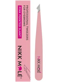 Пінцет для брів скосий Beveled Eyebrow Tweezers Pink за ціною 350₴  у категорії Пінцети для брів Бровари