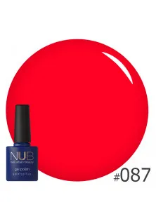 Гель-лак для нігтів універсальний NUB Gel Polish №087 - Classical Red, 8 ml в Україні