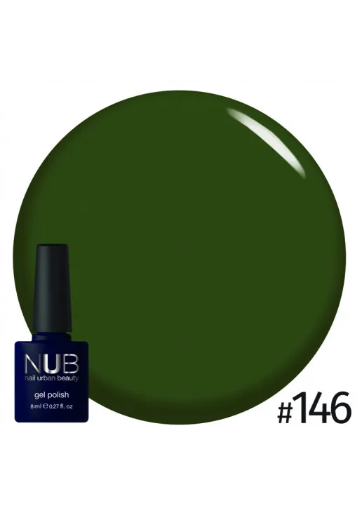 Гель-лак для нігтів універсальний NUB Gel Polish №146 - Turtle`S Green, 8 ml - фото 1
