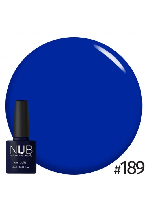 Гель-лак для нігтів універсальний NUB Gel Polish №189 - Bluebloods, 8 ml - фото 1