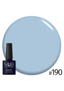 Гель-лак для нігтів універсальний NUB Gel Polish №190 - Californian Sky, 8 ml за ціною 149₴  у категорії Гель-лаки для нігтів NUB