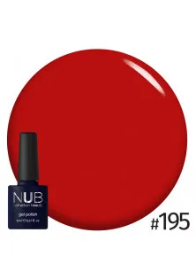 Гель-лак для нігтів універсальний NUB Gel Polish №195 - Old School Red, 8 ml в Україні
