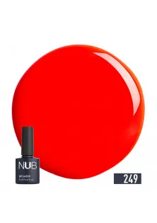 Гель-лак для ногтей универсальный NUB Gel Polish №249 - Burnt Red, 8 ml