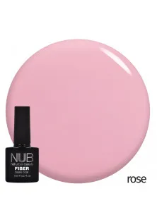 Основа з армувальними волокнами NUB Fiber Base Coat №03 - Rose, 8 ml за ціною 183₴  у категорії Гель-лаки для нігтів та інші матеріали Бренд NUB
