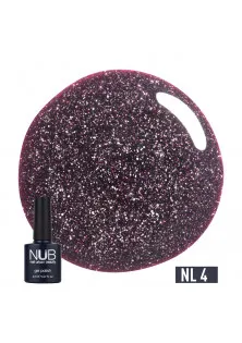 Купити NUB Гель-лак зі світловідбиваючим ефектом NUB Gel Polish Night Light №04 - Prom Dress, 8 ml вигідна ціна
