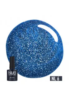 Гель-лак зі світловідбиваючим ефектом NUB Gel Polish Night Light №06 - Electric Stars, 8 ml в Україні