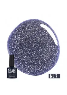 Гель-лак зі світловідбиваючим ефектом NUB Gel Polish Night Light №07 - Bright Lilac, 8 ml