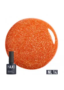 Купить NUB Гель-лак со светоотражающим эффектом NUB Gel Polish Night Light №14 - Amber, 8 ml выгодная цена