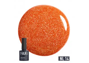 Гель-лак зі світловідбиваючим ефектом NUB Gel Polish Night Light №14 - Amber, 8 ml за ціною 195₴  у категорії Переглянуті товари