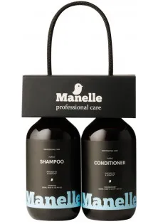 Купити Manelle Набір-дует для світлого волосся Avocado Oil & Keracyn Purple Shampoo And Conditioner вигідна ціна