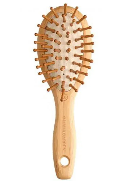 Щетка для волос бамбуковая маленькая Touch Detangle Massage XS - фото 1