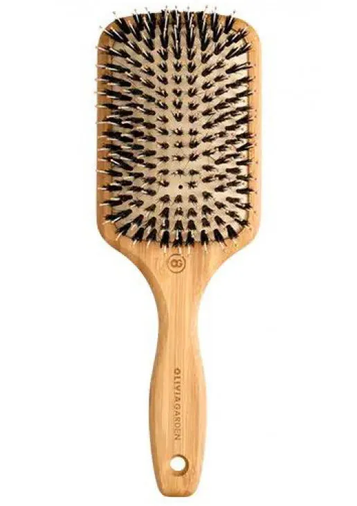 Щітка для волосся бамбукова квадратна Touch Detangle Combo L - фото 1