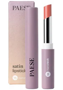 Помада для губ Satin Lipstick Nanorevit №21 Soft Peach за ціною 350₴  у категорії Помади для губ Бренд Paese