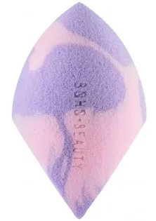Професійний спонж для макіяжу Makeup Sponge V Cut Lilac & Rose №0582