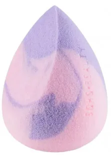 Професійний спонж для макіяжу Makeup Sponge Cut Lilac & Rose №0599