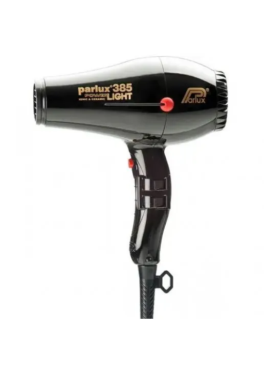 Parlux Фен для волосся з 2 насадками Powerlight 385 P851T-Black - фото 1