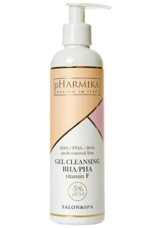 Очищуючий гель для обличчя Gel Cleansing BHA/PHA & Vitamin F 5%, pH 3.0 - фото 1