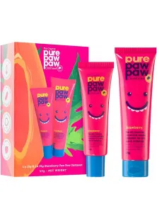Купити Pure Paw Paw Набір відновлюючих бальзамів для губ Ointment Duo Strawberry вигідна ціна