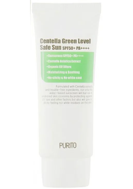 Солнцезащитный крем для лица Centella Green Level Safe Sun 50 + PA ++++ - фото 1