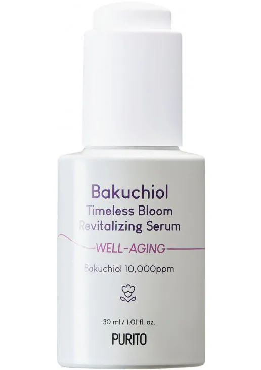 Антивікова сироватка з бакучіолом Bakuchiol Timeless Bloom Revitalizing Serum - фото 1
