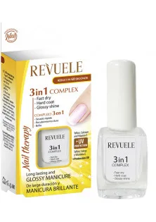Комплекс 3 в 1 быстро высыхает, твердое покрытие и глянцевый блеск Nail Therapy Complex 3 In 1