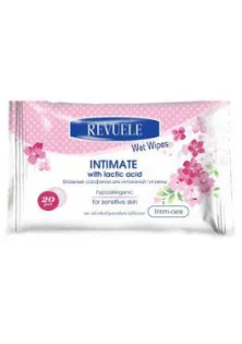 Купити Revuele Серветки вологі для інтимної гігієни для чутливої шкіри з молочною кислотою Wet Wipes For Intimate Hygiene вигідна ціна