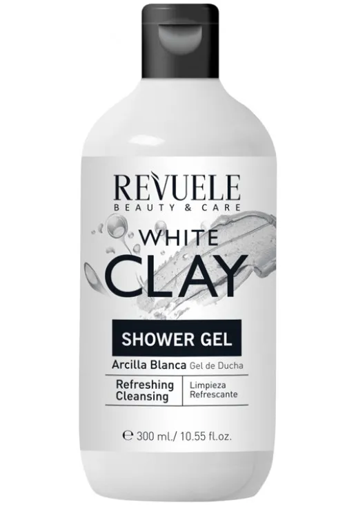 Revuele Гель для душа с белой глиной Clay Shower Shower Gel With White Clay — цена 170₴ в Украине 