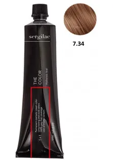 Крем-фарба для волосся Sergilac №7.34 блонд золотисто-мідний за ціною 100₴  у категорії Крем-фарби для волосся