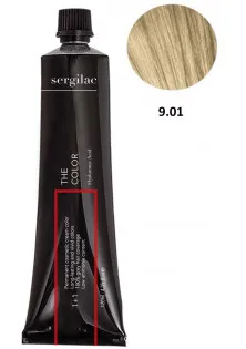 Крем-фарба для волосся Sergilac №9.01 дуже світлий блонд натуральний попелястий в Україні