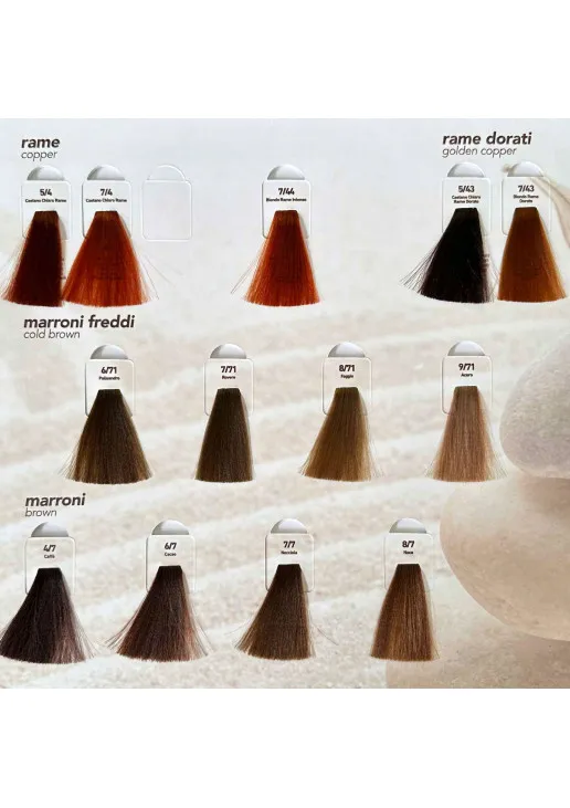 Безаміачна крем-фарба для волосся Кавовий Professional Hair Color №4/7 - фото 4