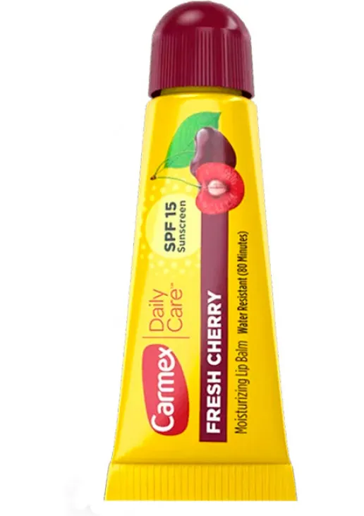 Бальзам для губ Cherry Moisturizing Lip Balm Tube SPF 15 зі смаком вишні - фото 1