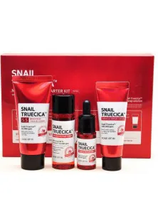 Набір міні-засобів з равликом для проблемної шкіри обличчя Snail Truecica Miracle Repair Starter Kit в Україні