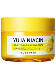 Мініатюра нічної освітлюючої маски з юдзу Yuja Niacin 30 Days Miracle Brightening Sleeping Mask за ціною 140₴  у категорії Маски для обличчя Some By Mi